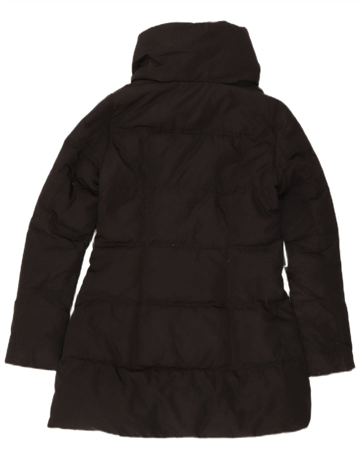 Zara Manteau rembourré pour femme UK 10 Small Noir Polyester