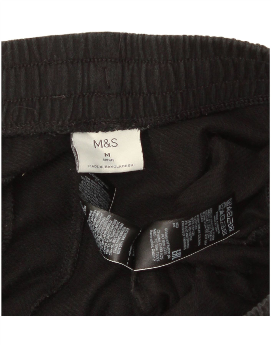 Marks & Spencer Pantalon de Survêtement Homme Noir Moyen Coton