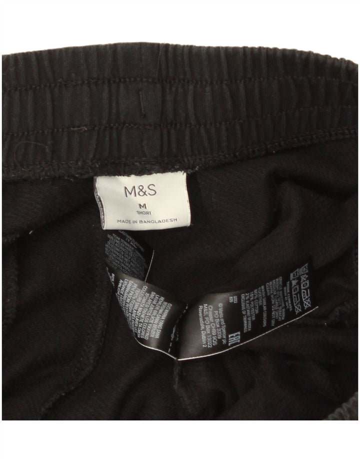 Marks & Spencer Pantalon de Survêtement Homme Noir Moyen Coton