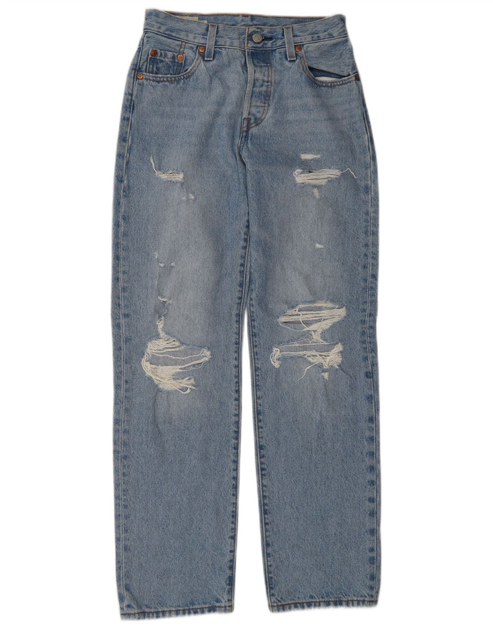 Levi's Jean Droit 501 Femme Bleu W23 L30 Coton