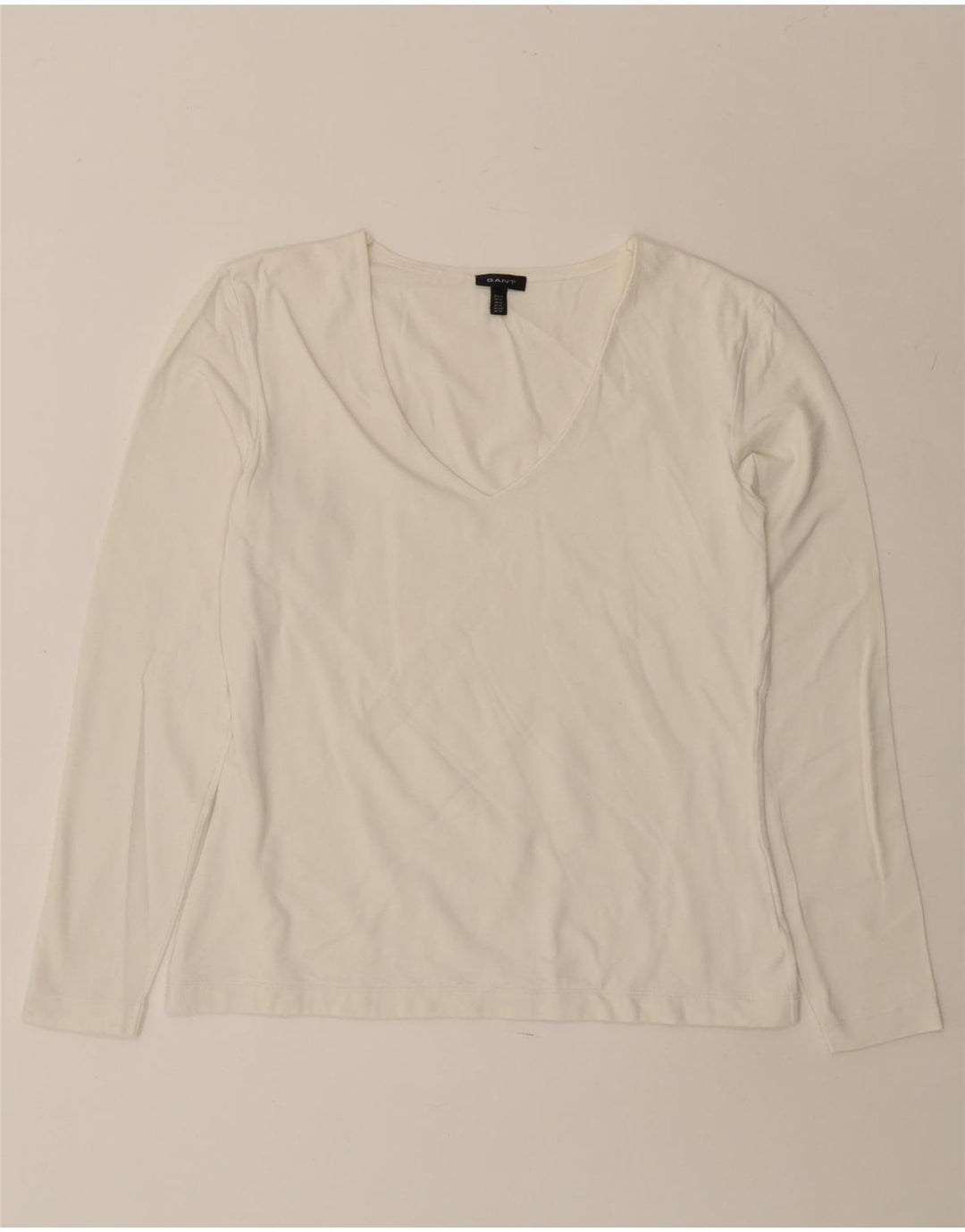 GANT Femme Top Manches Longues UK 18 XL Blanc Coton