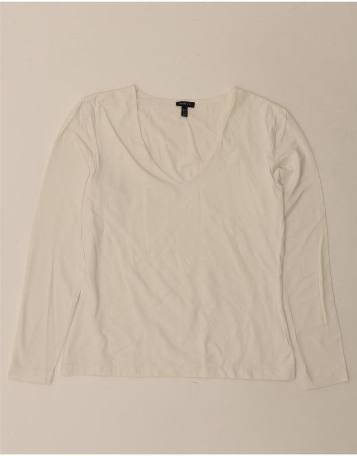 GANT Femme Top Manches Longues UK 18 XL Blanc Coton