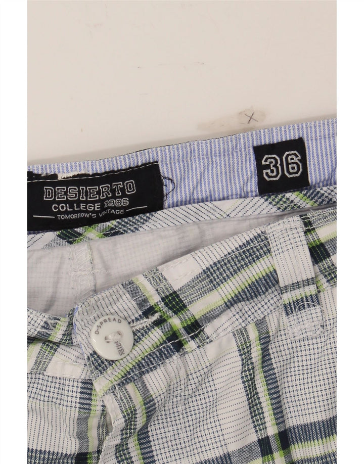 VINTAGE Mens Cargo Shorts W36 Large Multicoloured Check Cotton Vintage Vintage and Second-Hand Vintage from Messina Hembry 