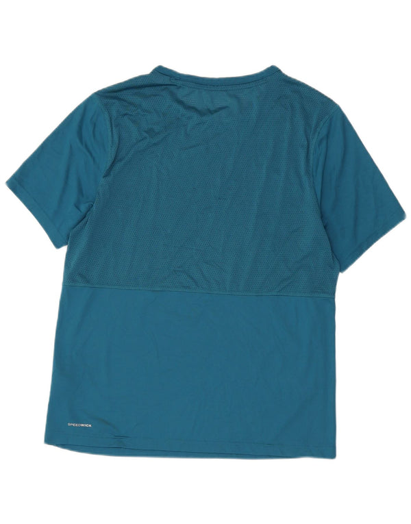 Reebok T-Shirt Homme Haut Large Bleu Colorblock Polyester