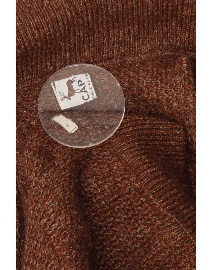 Sercap Cardigan pour homme marron moyen colour block