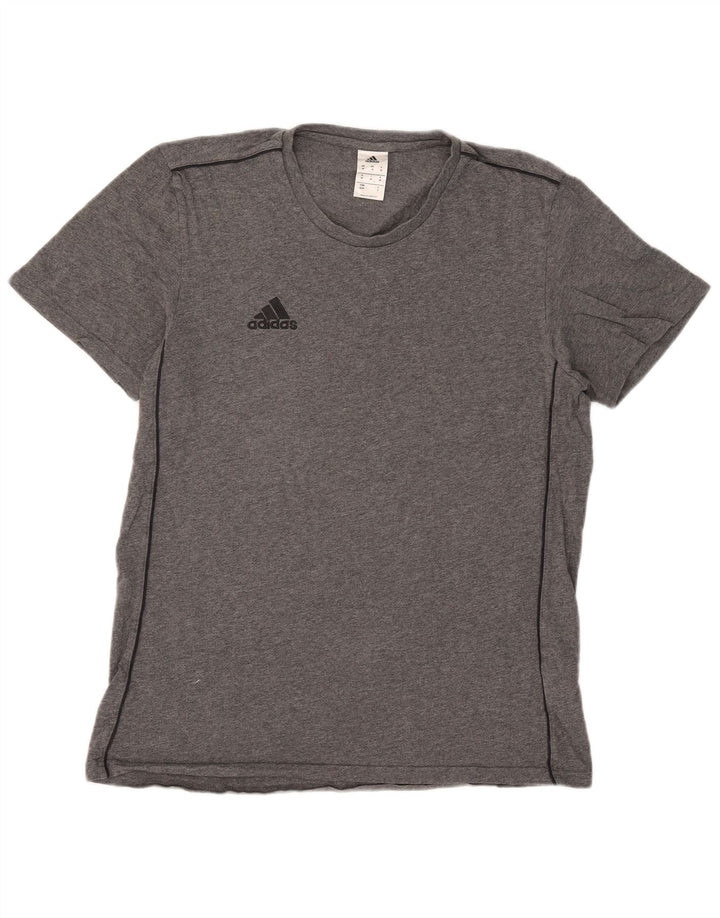 Adidas T-Shirt Homme Gris Moyen Coton