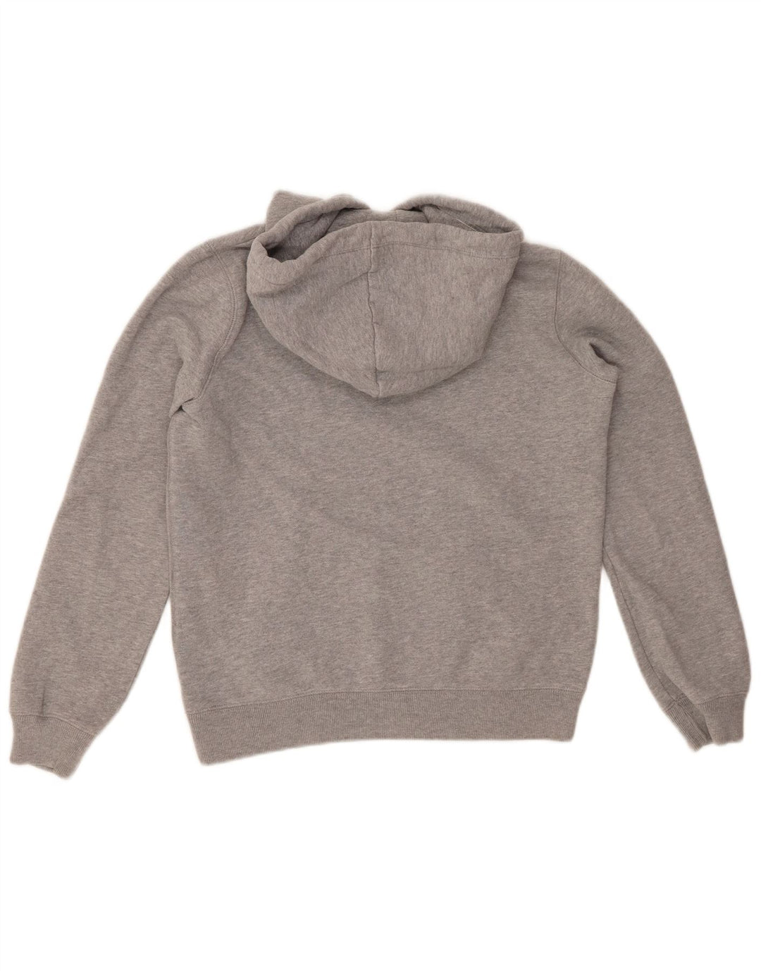 JACK WILLS Pull à capuche graphique pour femme UK 8 petit coton gris