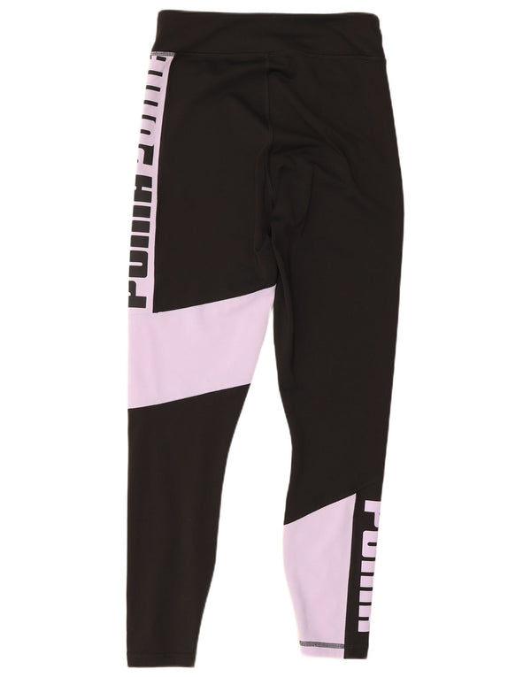 Puma Legging graphique pour femme UK 10 Small Noir Colourblock