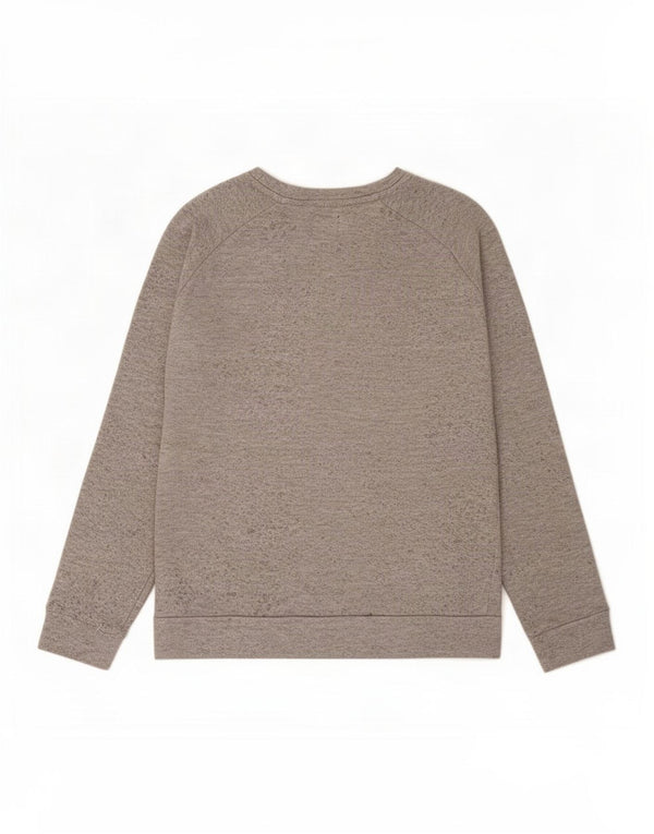 Zara Homme Sweatshirt Jumper Large Gris Moucheté Polyester