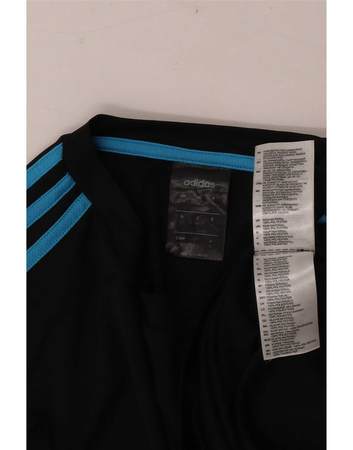 Adidas Hommes Climalite T-Shirt Top Noir Moyen Polyester