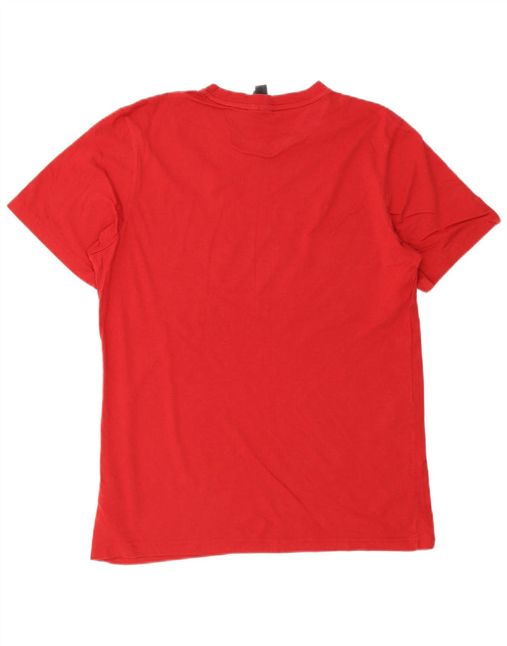 ADIDAS T-Shirt Graphique Homme Rouge Moyen Coton