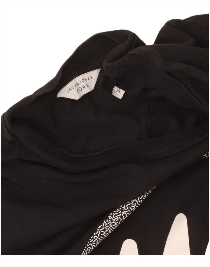 Jack & Jones T-Shirt Graphique Homme XL Noir