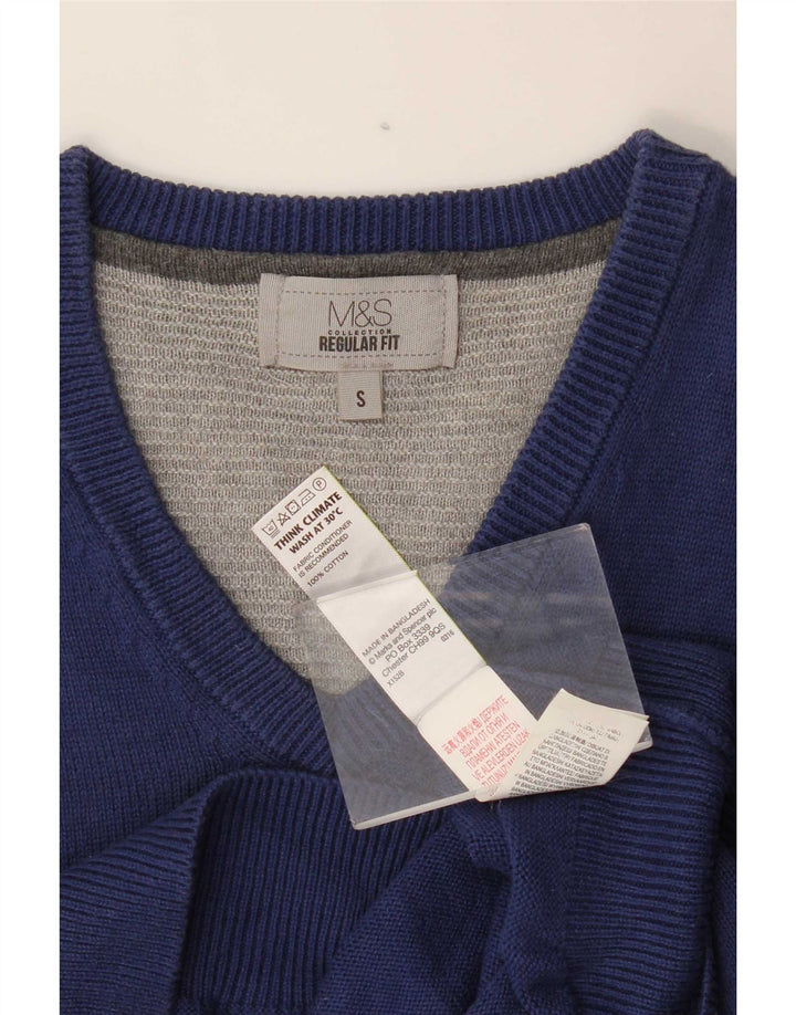 Marks & Spencer Débardeur pour homme en coton bleu marine Taille S