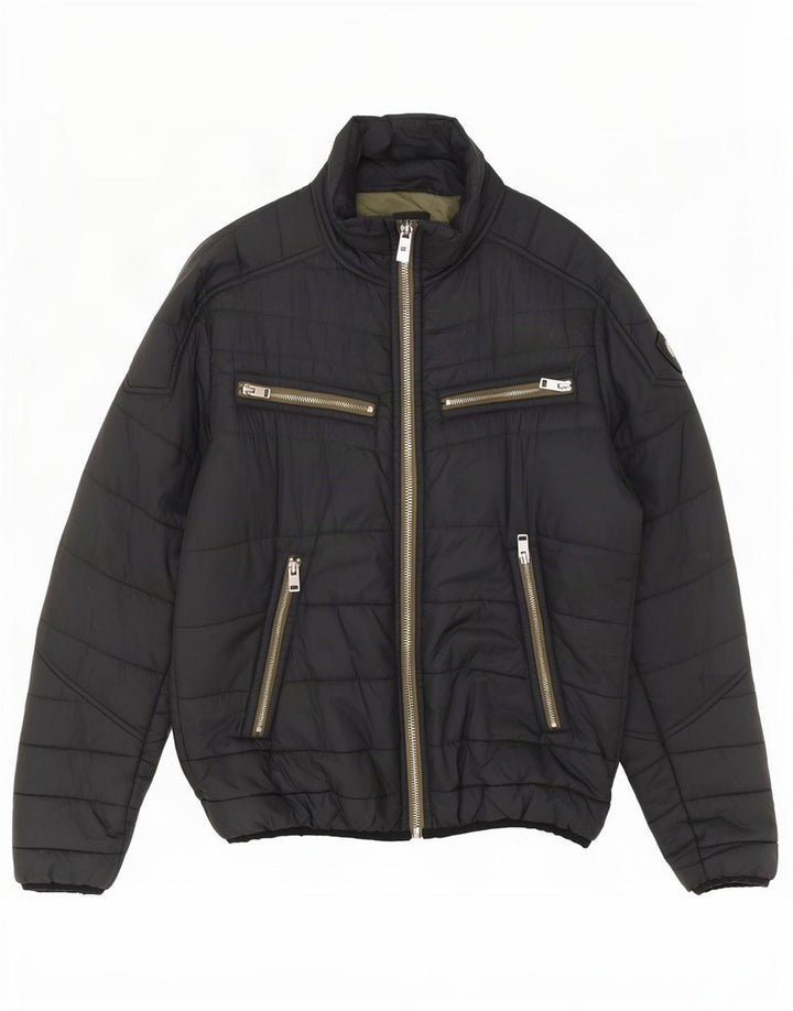 Diesel Veste matelassée pour homme UK 40 Large Gris Nylon