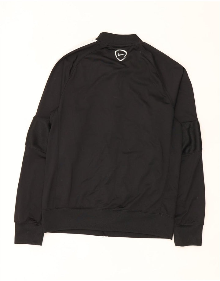 Nike Hommes Dri Fit Survêtement Top Veste Petit Noir Colorblock Polyester
