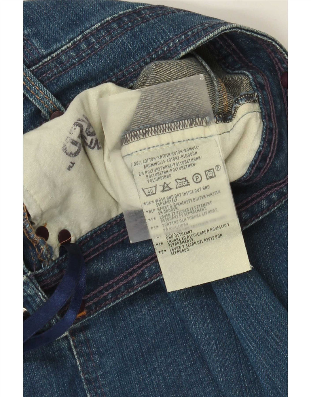 Levi's Jupe en Jean Femme W28 Bleu Moyen Coton