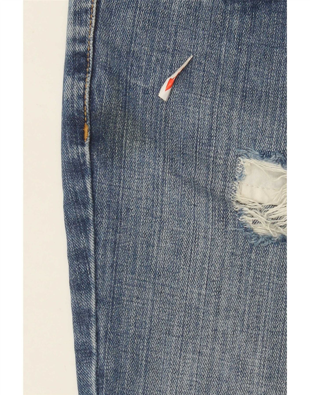 Tommy Hilfiger Jean droit vieilli pour femme US 4 Small W26 L33 Bleu