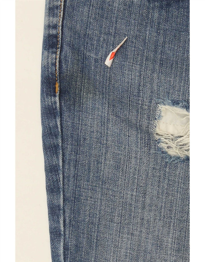 Tommy Hilfiger Jean droit vieilli pour femme US 4 Small W26 L33 Bleu