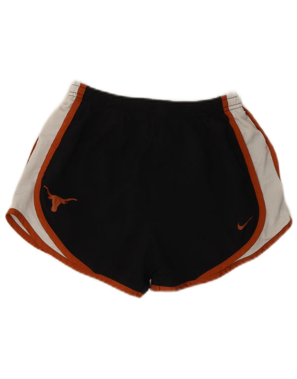 Nike Short de sport Texas Longhorns pour femme UK 4 XS Noir Colourblock