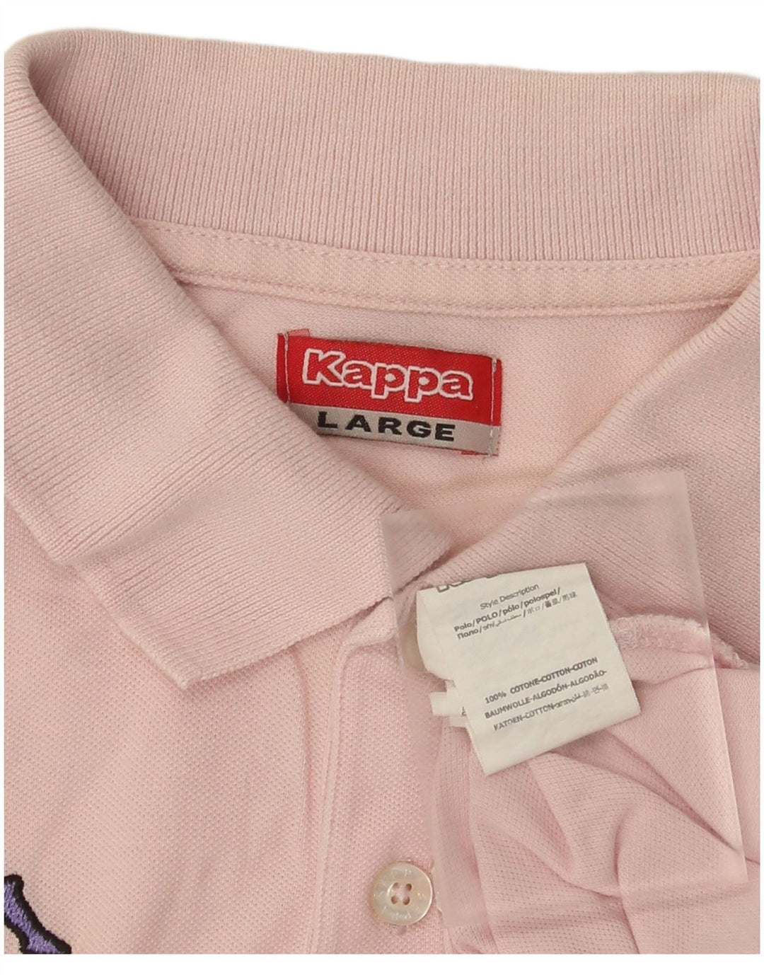 Kappa Polo Homme Grand Rose Coton