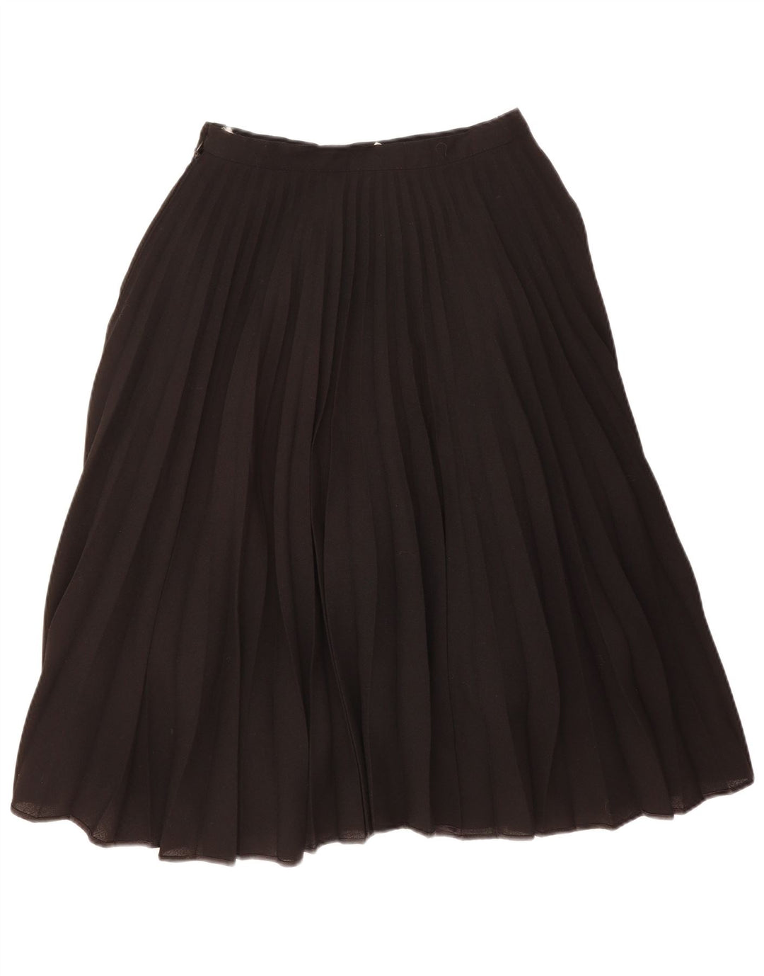 YORN Womens Pleated A-Line Skirt W28 Medium Black Polyester