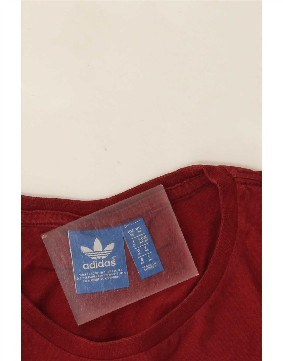 Adidas T-Shirt Graphique Homme Bordeaux Moyen