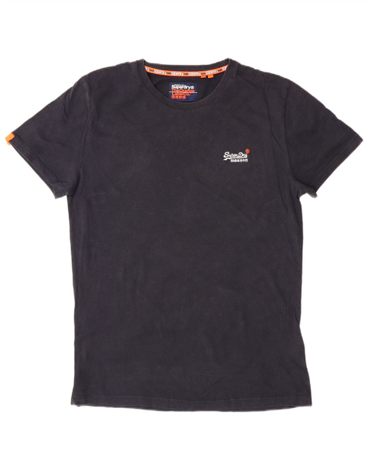 SUPERDRY T-Shirt Homme Haut Large Noir Coton Classique
