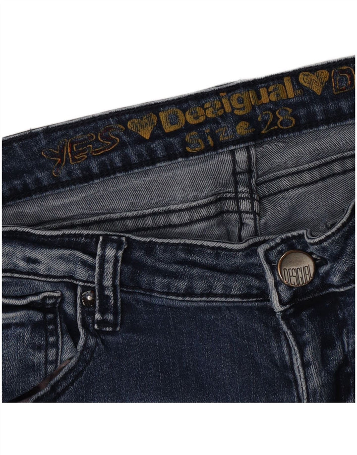 Desigual Jean Skinny W28 L28 Bleu Femme