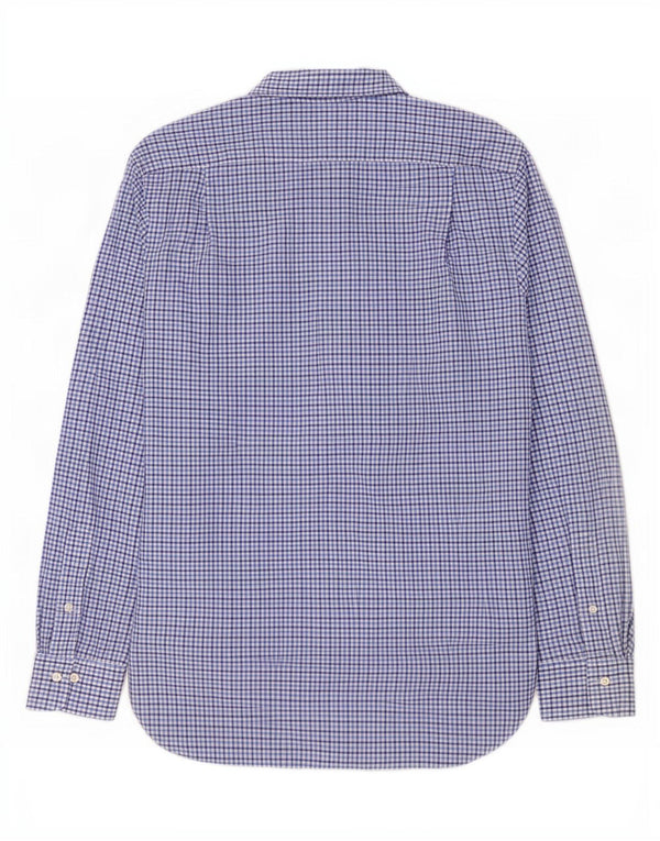 Polo Ralph Lauren Chemise stretch pour homme Taille 40/41 16 Grand Vichy Bleu