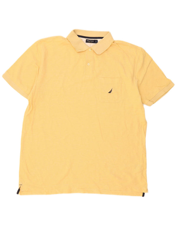 Nautica Polo Homme XL Jaune Coton