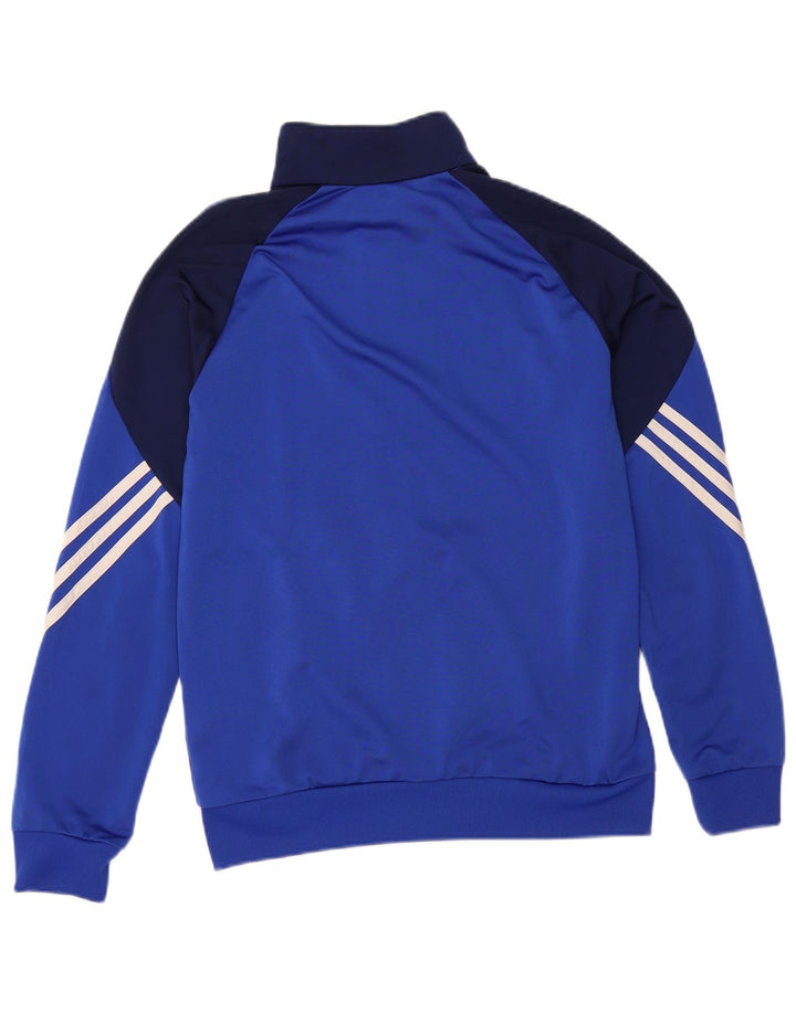 ADIDAS Veste de survêtement pour garçon 13-14 ans XL Bleu Colorblock Polyester