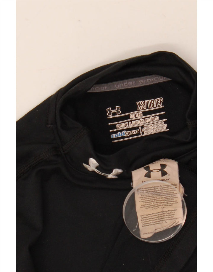 Under Armour Cold Gear Top Manches Longues UK 4 XS Noir Polyester