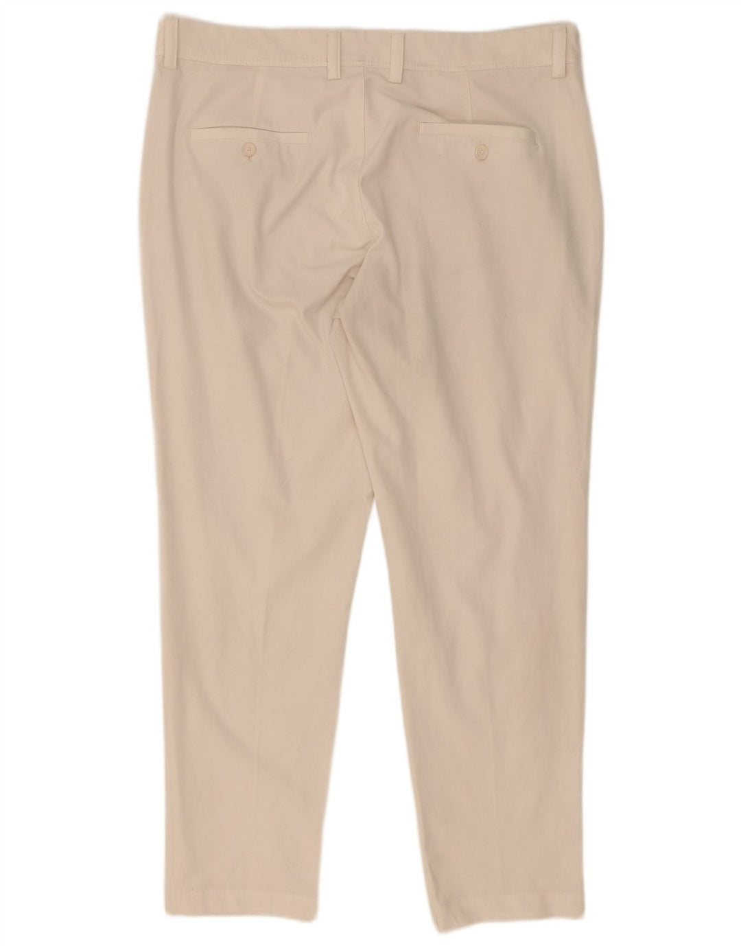 Zara Pantalon Chino Slim Homme EU 44 Large W34 L30 Blanc Polyester
