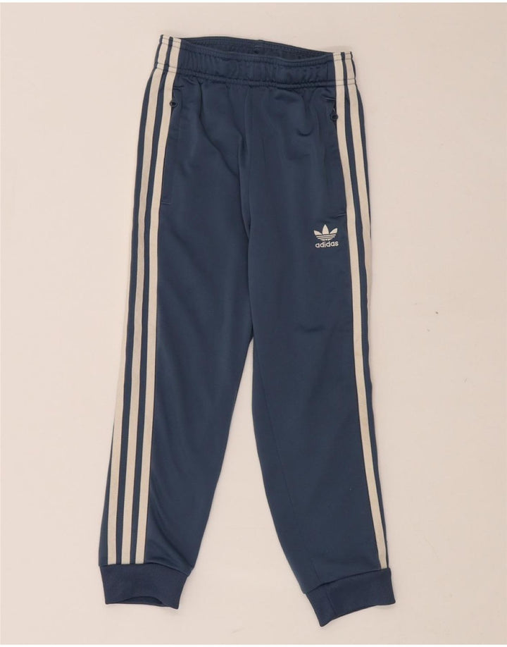 ADIDAS Pantalon de survêtement garçon Joggers 6-7 ans Bleu Polyester