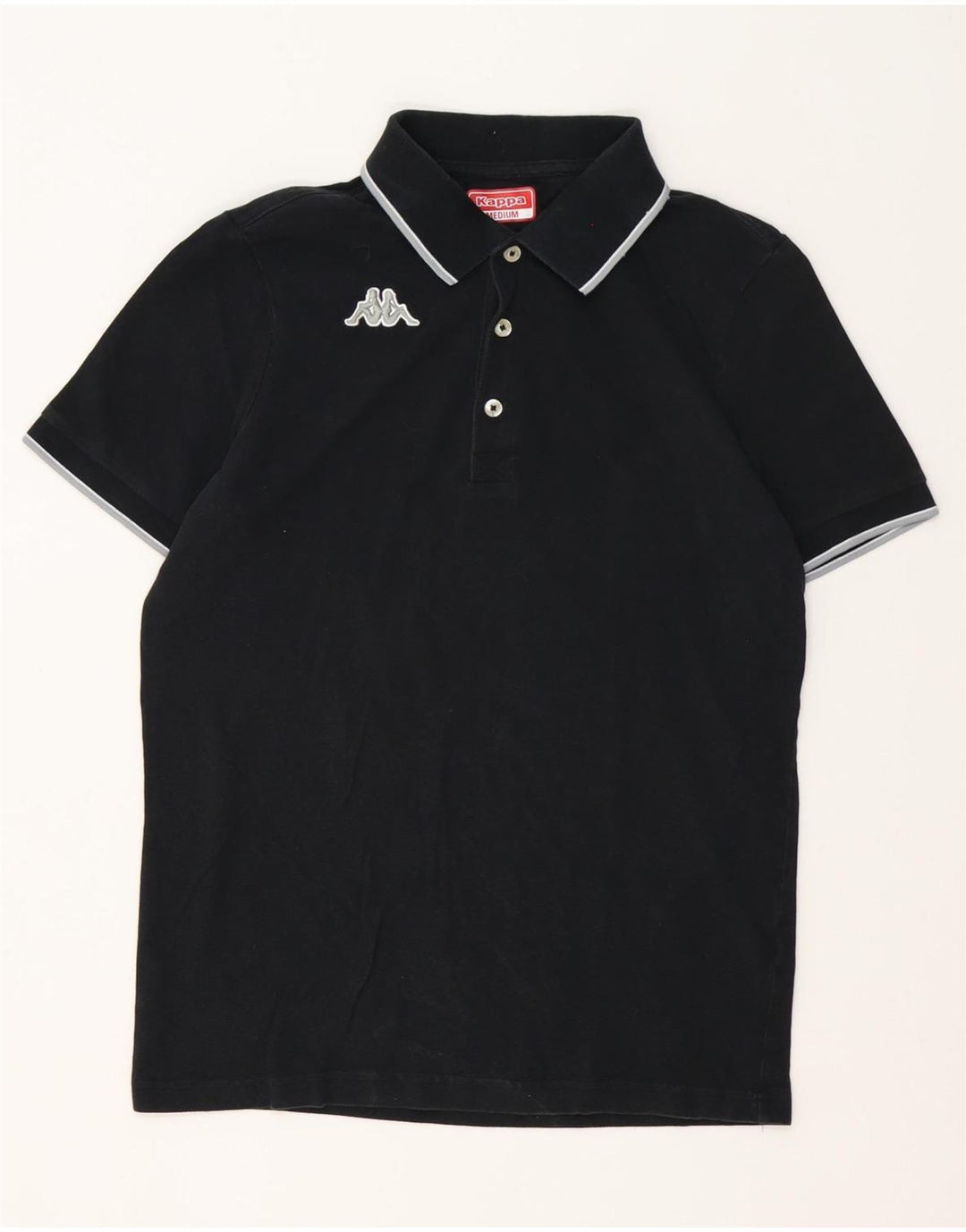 Kappa Polo Homme Noir Moyen Coton