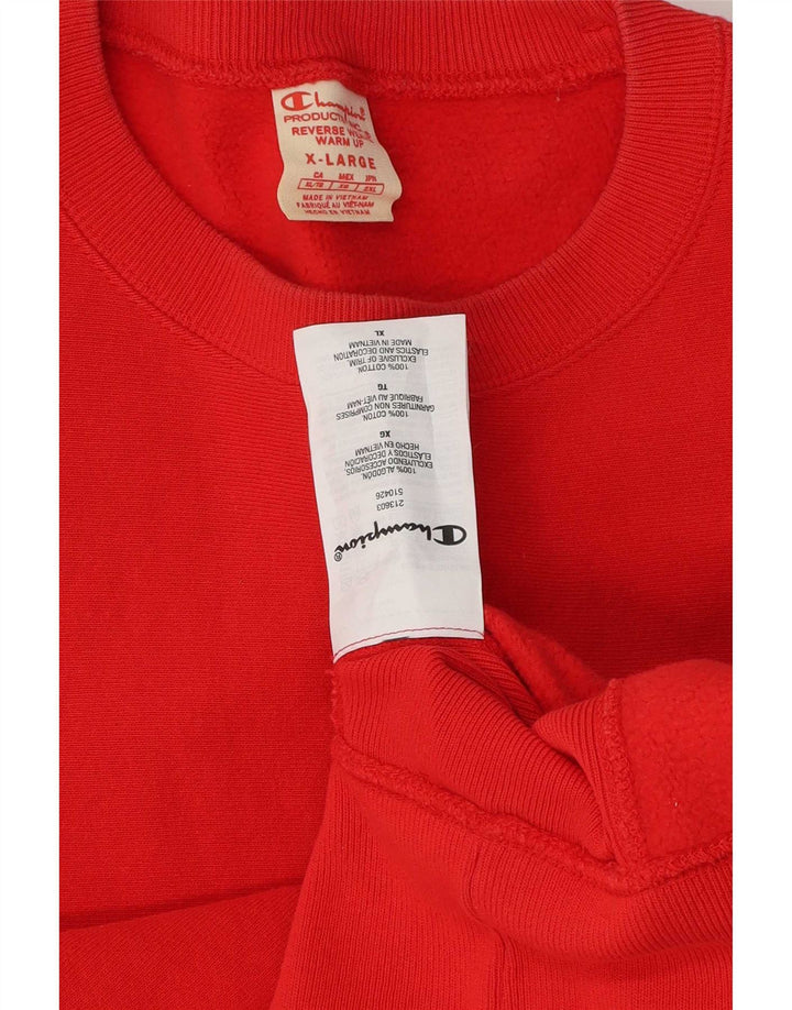Champion Sweatshirt Jumper XL Rouge Coton Homme