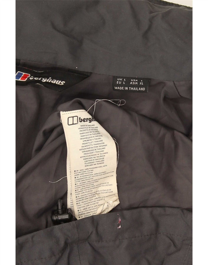 Berghaus Veste de pluie à capuche pour homme UK 40 Large Bleu marine Polyamide