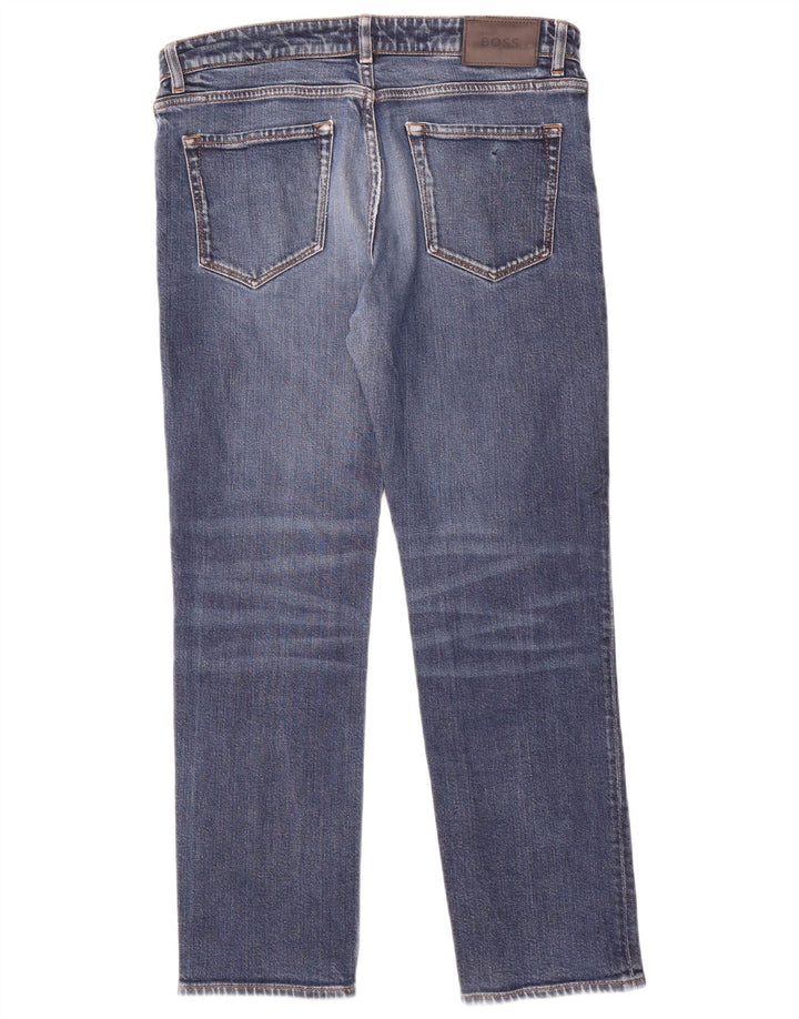 Hugo Boss Jean droit régulier W33 L28 bleu coton