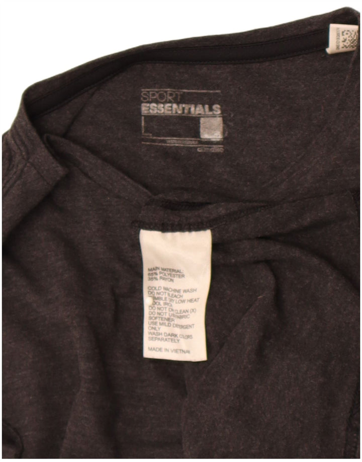 Adidas Hommes Climalite T-Shirt Haut Grand Gris Polyester