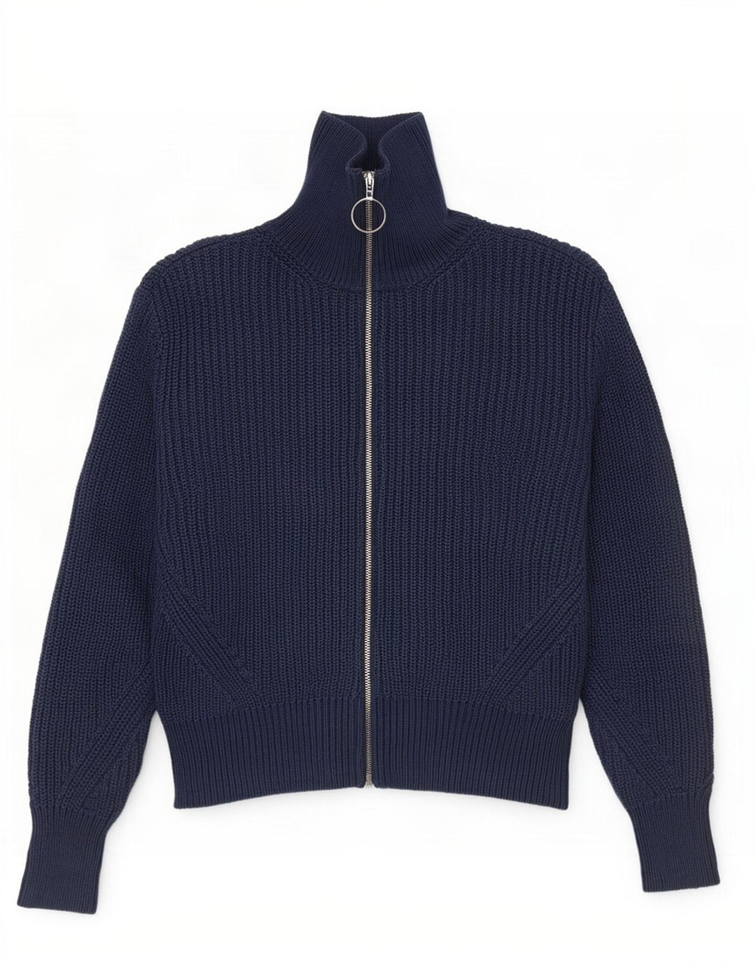 Marks & Spencer Pull cardigan court pour femme UK 12 Bleu marine moyen