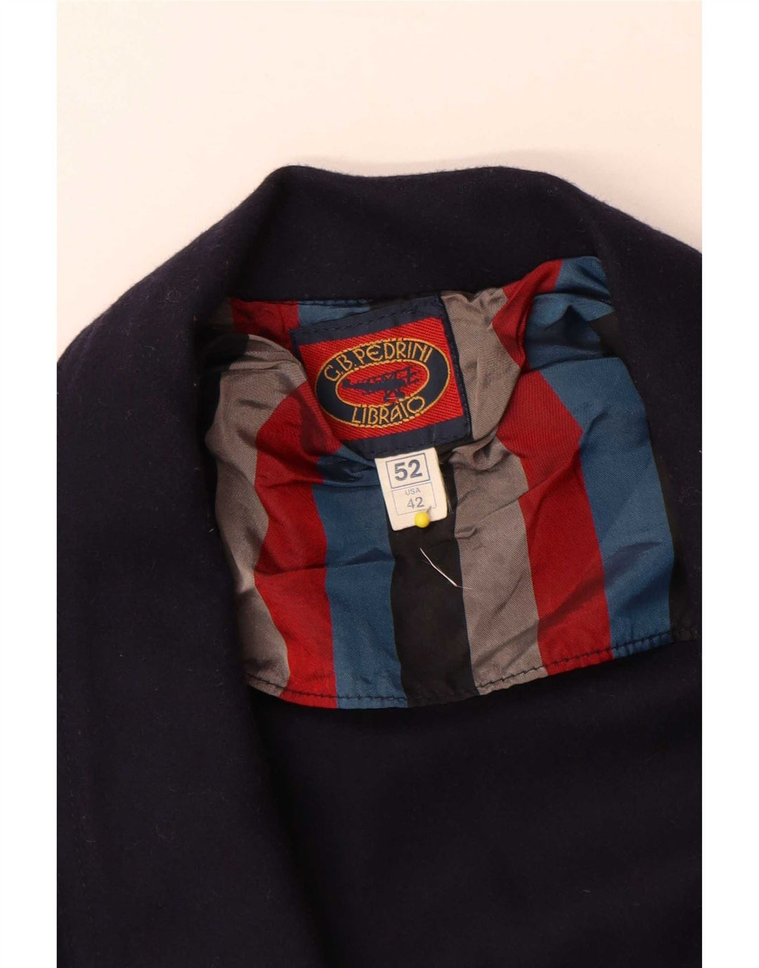 GB.PEDRINI Veste Blazer 2 Boutons Homme IT52 XL Laine Bleu Marine