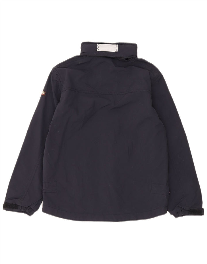 Napapijri Veste de pluie à capuche garçon 9-10 ans bleu marine polyamide