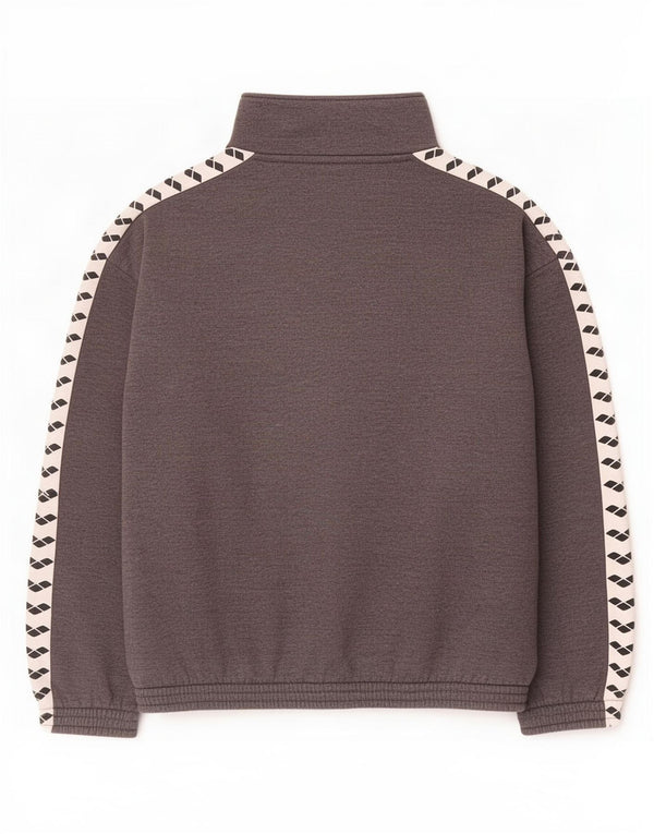 Arena Sweat-shirt à col zippé pour homme, grand, gris, colour block