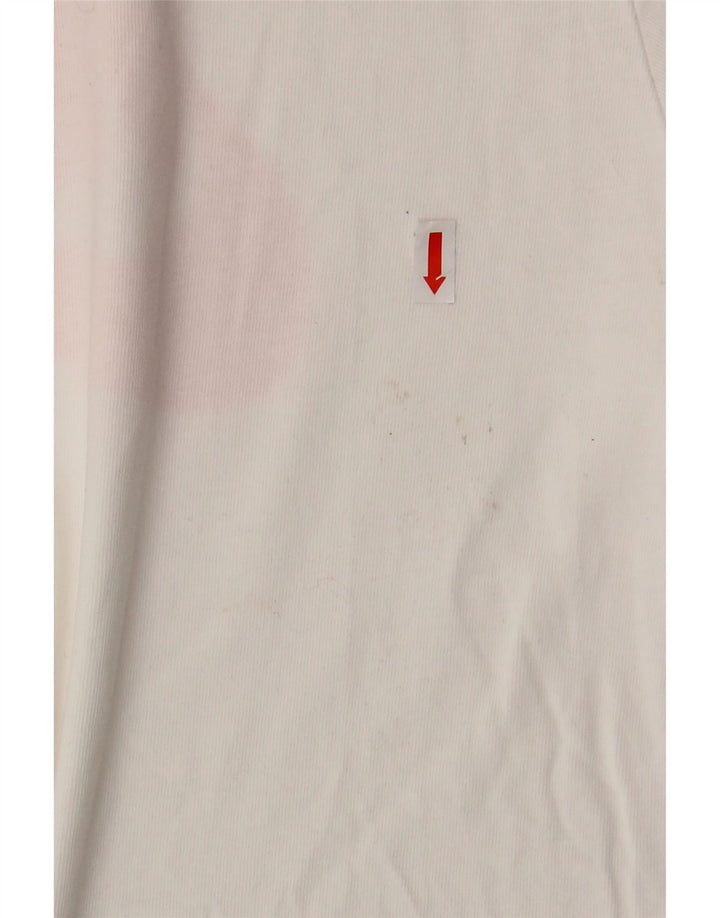 NIKE T-shirt graphique pour homme en coton blanc cassé moyen