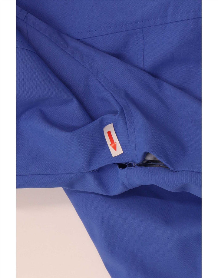 Crew Clothing Veste de pluie à capuche pour femme UK 16 Large Bleu Polyester