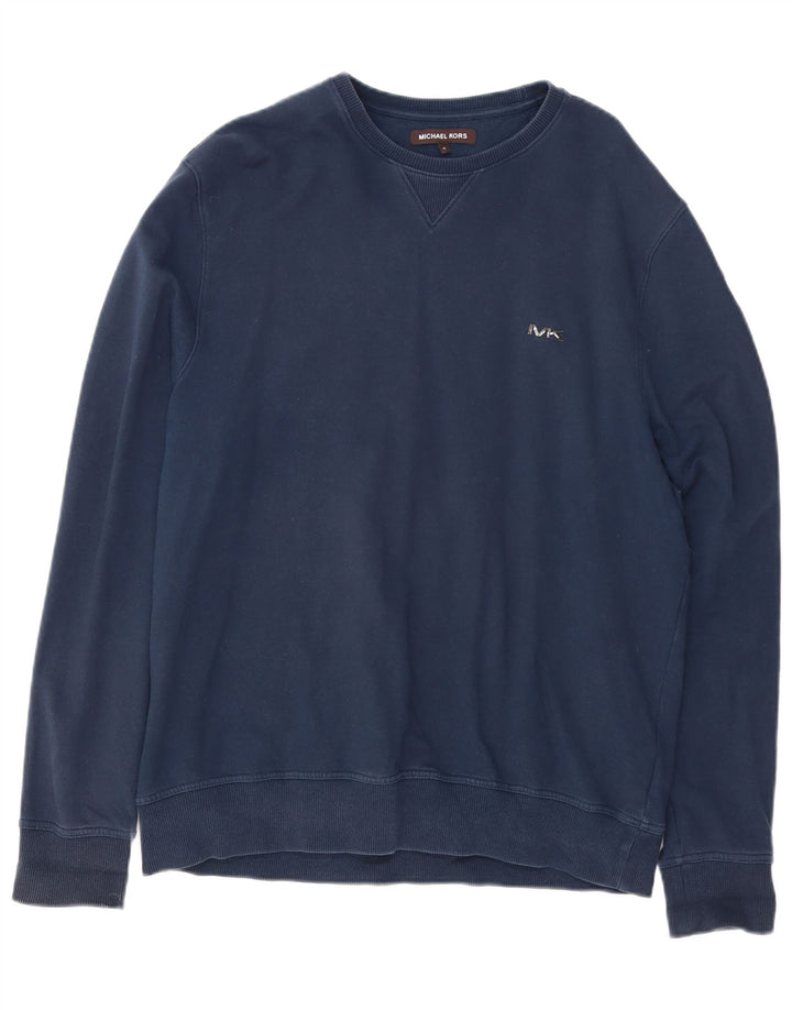 MICHAEL KORS Sweat Homme Pull XL Bleu Marine Coton