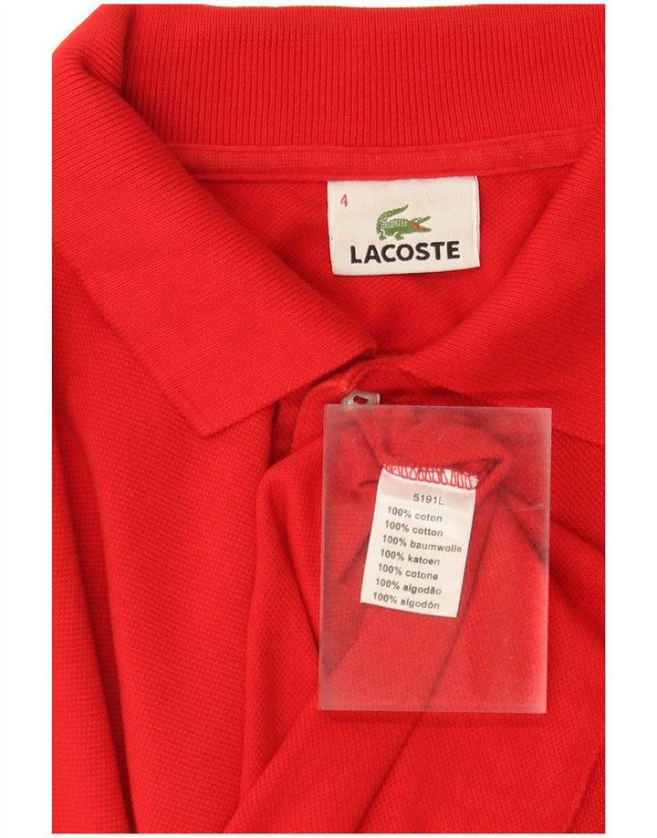 Lacoste Polo Homme Taille 4 Coton Rouge Moyen