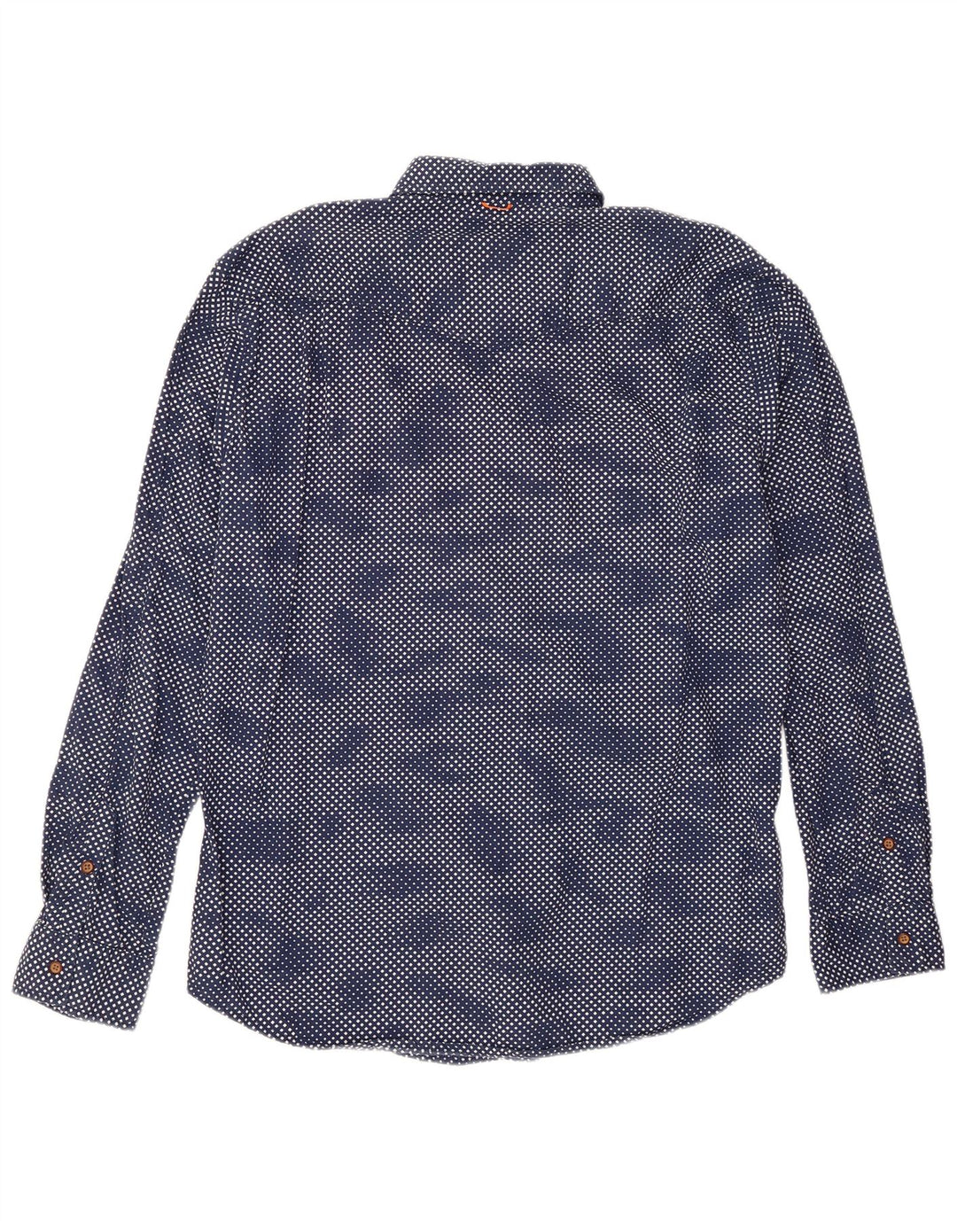 Hugo Boss Chemise Homme XL Bleu Marine Coton Géométrique
