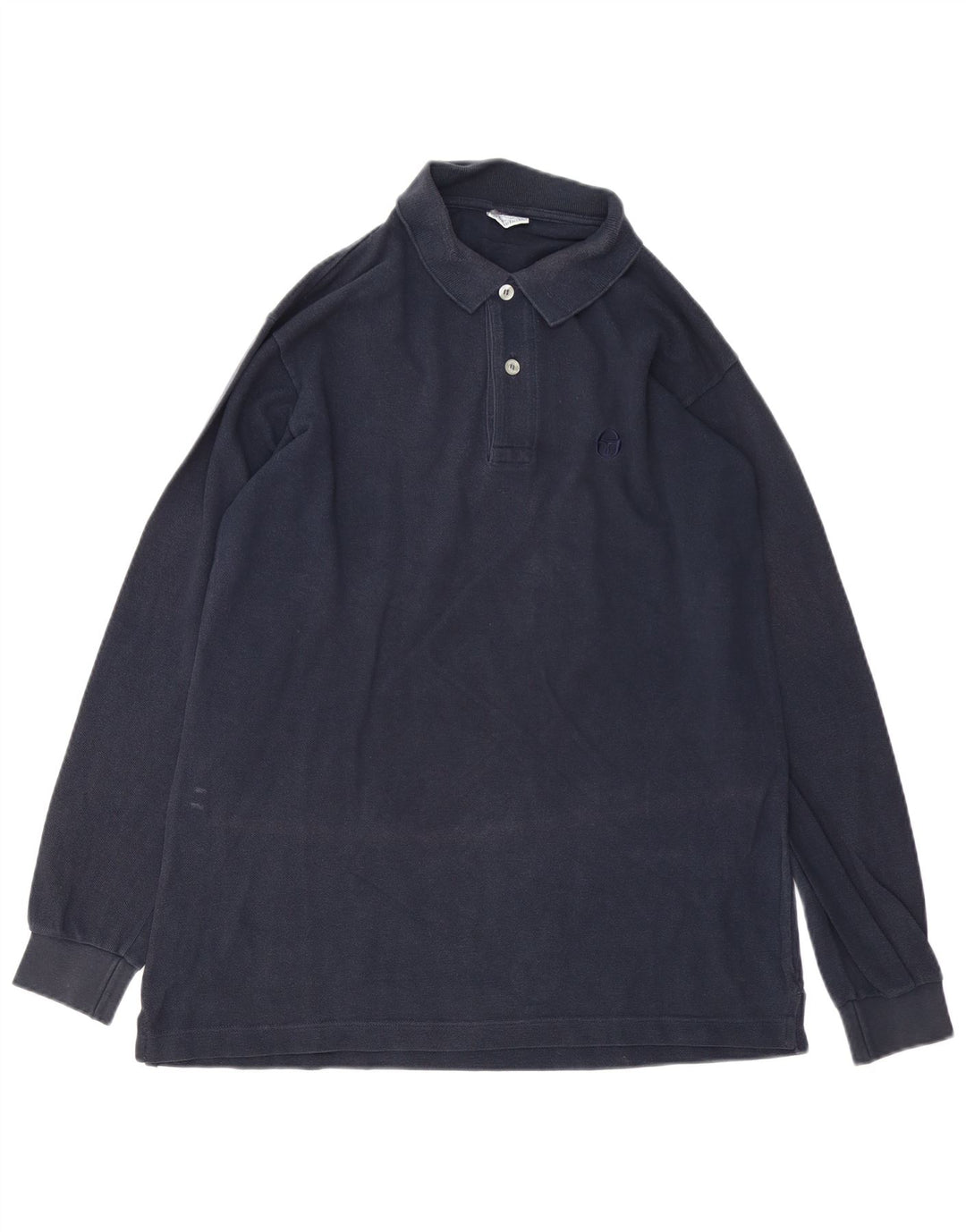 Sergio Tacchini Polo à Manches Longues Homme Bleu Marine Moyen Coton
