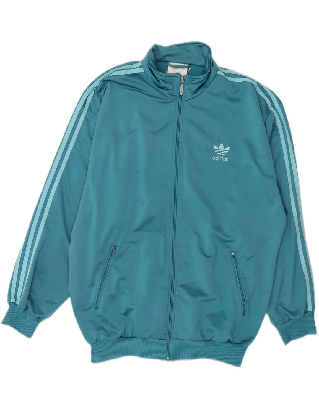 ADIDAS Veste de survêtement pour homme UK 42/44 Large Bleu Polyester